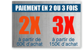 paiement en 2 ou 3 fois